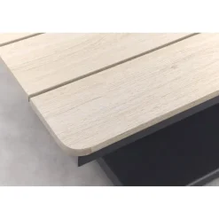 Garden Impressions Brugge verstelb. loungetafel 150x87 - donker grijs