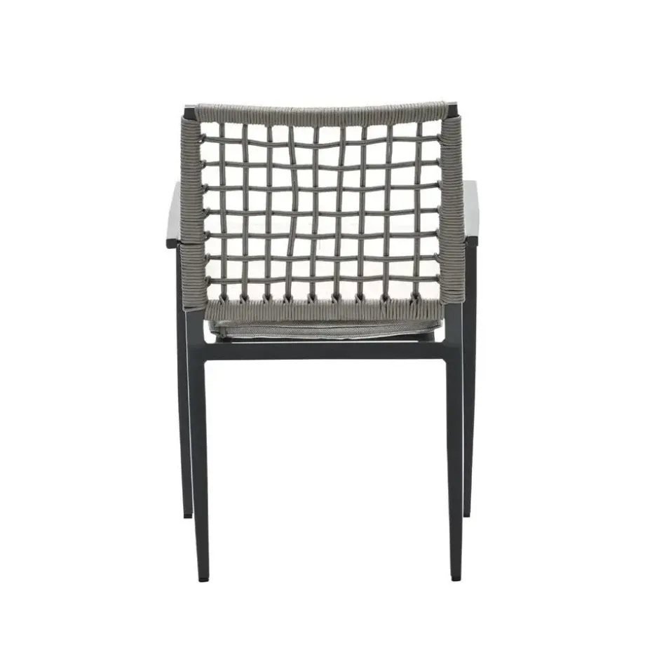 Garden Impressions Burela tuinstoel taupe - 2 stuks