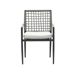 Garden Impressions Burela tuinstoel taupe - 2 stuks