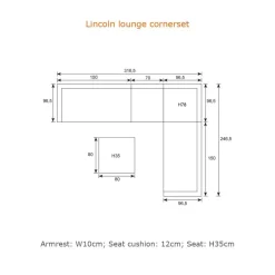 Garden Impressions Coba middenelement - donker grijs