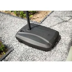 Garden Impressions Corfu parasol 250x250 - donker grijs - zand