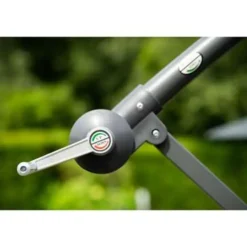 Garden Impressions Corfu parasol 250x250 - donker grijs - zand