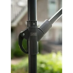 Garden Impressions Corfu parasol 250x250 - donker grijs - zand