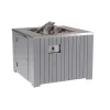 Garden Impressions Cozy living gas vuurtafel Faro 80x80 - licht grijs