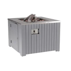 Garden Impressions Cozy living gas vuurtafel Faro 80x80 - licht grijs