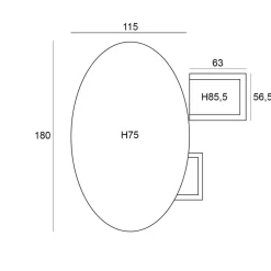 Garden Impressions Dane - Tulli tuinset 5-delig 180x115 cm