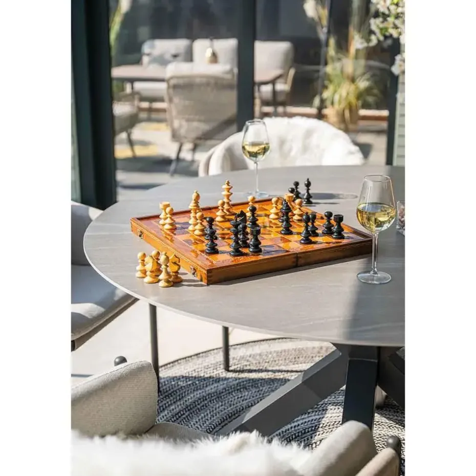 Garden Impressions Delvin tuinset 6-delig - Duuk tuintafel Ø150 cm