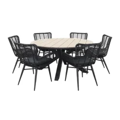 Garden Impressions Edison 148 cm. - ronde tuinset / Jasmine black