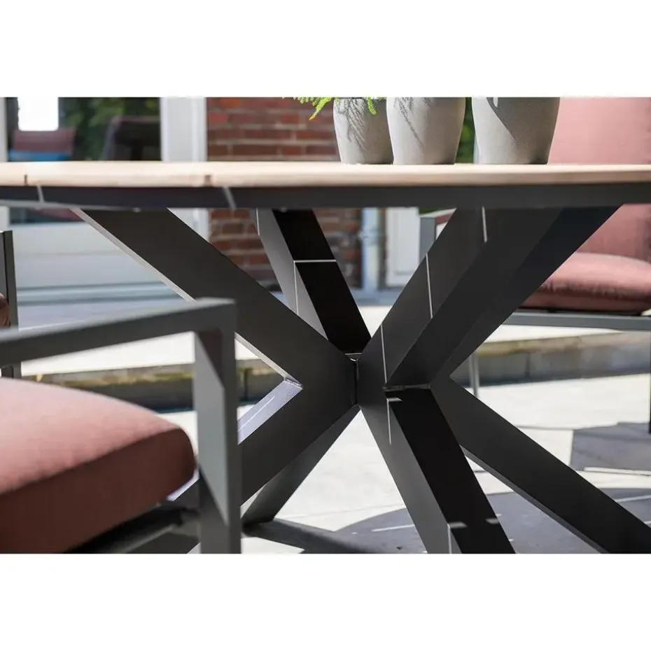 Garden Impressions Edison tuintafel - 148 cm. rond