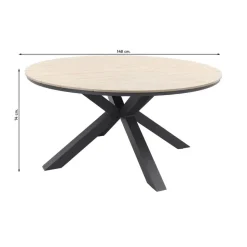 Garden Impressions Edison tuintafel - 148 cm. rond