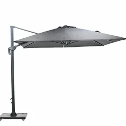 Garden Impressions Hawaii BP telescopic zweefparasol 300x400cm - zwart