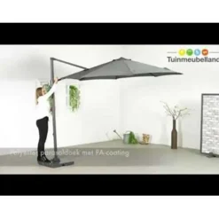 Garden Impressions Hawaii zweefparasol S Ø300 cm ecru