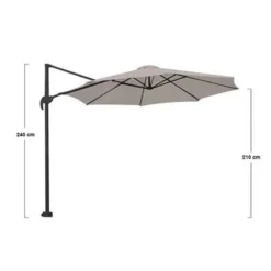 Garden Impressions Hawaii zweefparasol S Ø300 cm zand