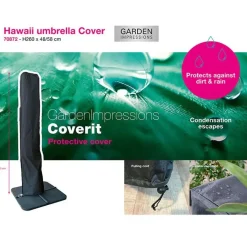 Garden Impressions Hawaii parasol S Ø300 zand + 80kg voet en hoes