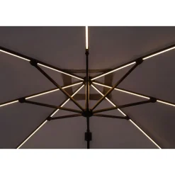Garden Impressions Hawaii zweefparasol Lumen LED 300x300 cm - zand