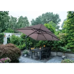 Garden Impressions Hawaii zweefparasol Lumen LED 300x300 cm - zand