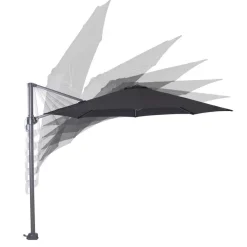 Garden Impressions Hawaii zweefparasol S Ø300 cm zwart