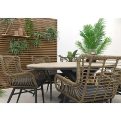 Garden Impressions Jasmine Natural/Edison 220x115 cm. - ovale tuinset