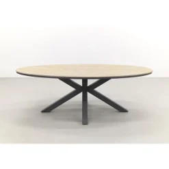 Garden Impressions Jasmine - Black/Edison 220x115 cm. - ovale tuinset