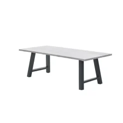 Garden Impressions Leuven tuintafel 220 x 100 cm - donker grijs