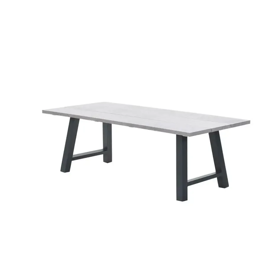 Garden Impressions Leuven tuintafel 220 x 100 cm - donker grijs