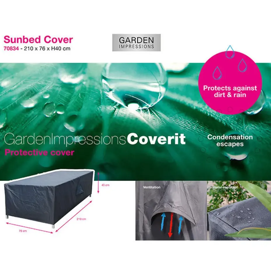 Garden Impressions Ligbed hoes 210x76xH40 cm