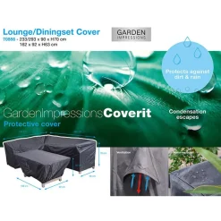Garden Impressions Lounge dining hoes 233/293x90xH70 en 162x92xH63 cm