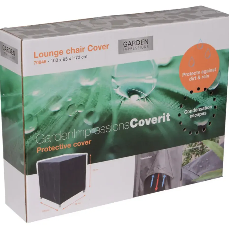Garden Impressions Lounge tuinstoel beschermhoes - 100x95xH72 cm