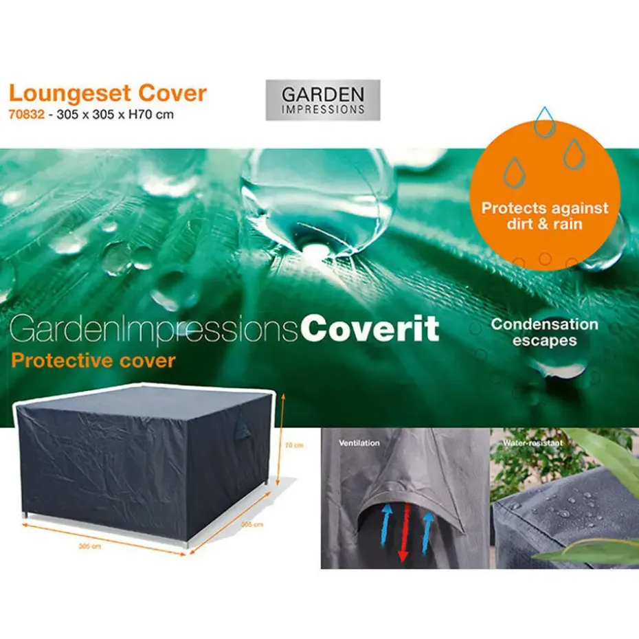 Garden Impressions Loungesethoes 305x305xH70 cm