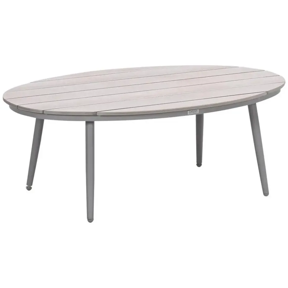 Garden Impressions Lucas bijzettafel ovaal 120 x 75 x 45 cm - taupe