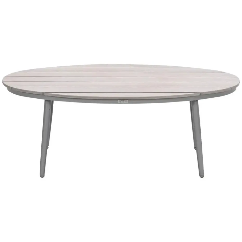 Garden Impressions Lucas bijzettafel ovaal 120 x 75 x 45 cm - taupe