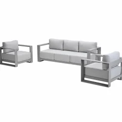 Garden Impressions Malakka loungeset 3-delig taupe