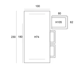Garden Impressions Marbella - Penang tuinset 7-delig vintage willow