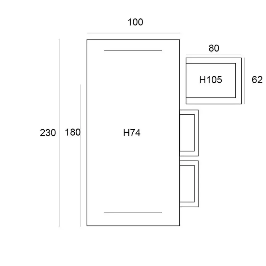 Garden Impressions Marbella - Penang tuinset 7-delig vintage willow