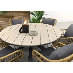 Garden Impressions Margriet naturel / Edison 148 cm. - ronde tuinset