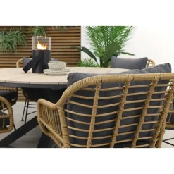 Garden Impressions Margriet naturel / Edison 148 cm. - ronde tuinset