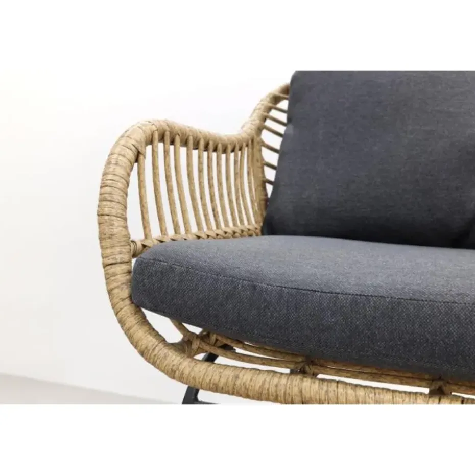 Garden Impressions Margriet naturel / Edison 148 cm. - ronde tuinset