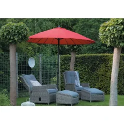 Garden Impressions Parasol Manilla 250 cm - donker grijs