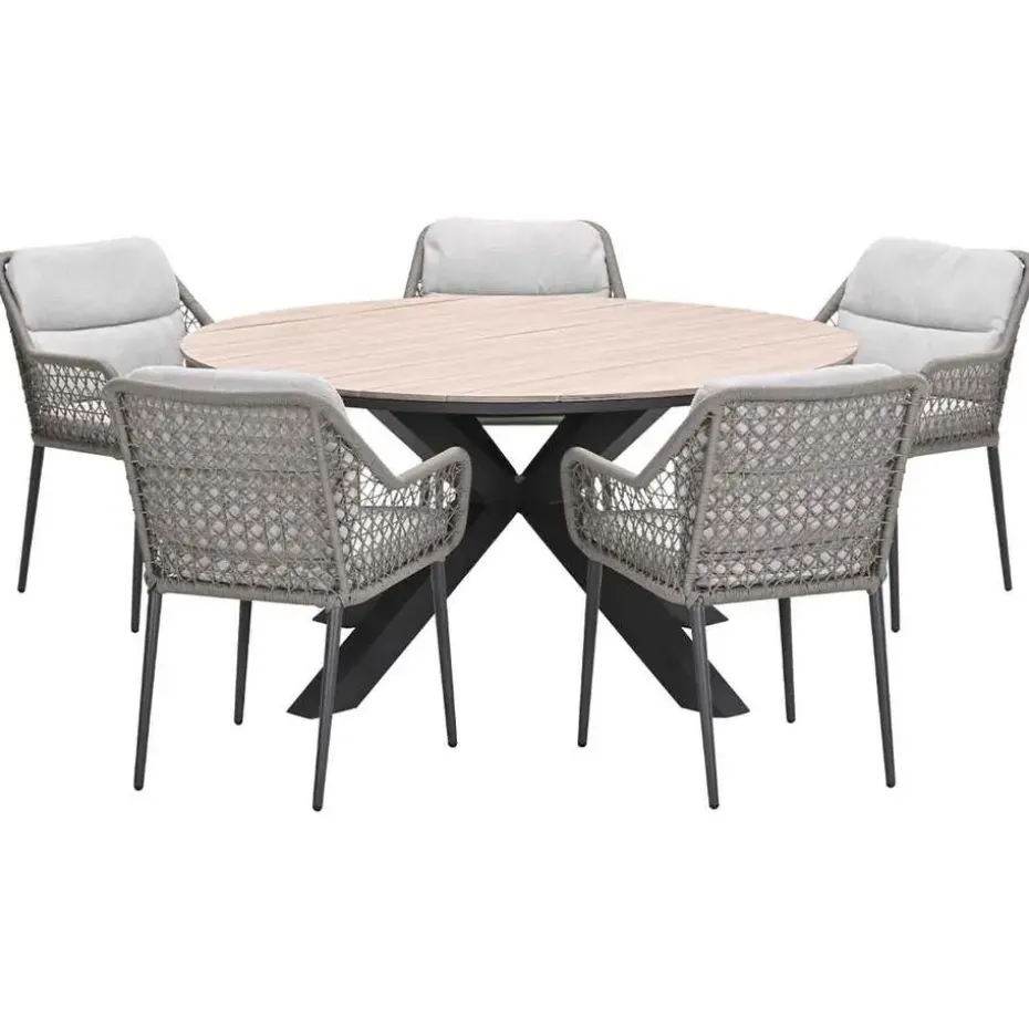 Garden Impressions Pemba - Tulli tuinset 6-delig Ø148x75 cm