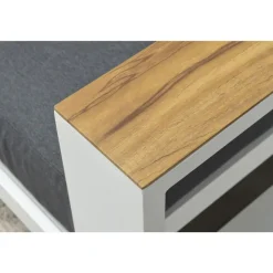 Garden Impressions Plaza lounge hoekset 3-delig wit - teak look