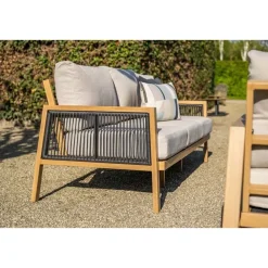 Garden Impressions San Capri loungeset 4-delig - light teak aluminium