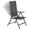 Garden Impressions Santos verstelbare tuinstoel - donker grijs