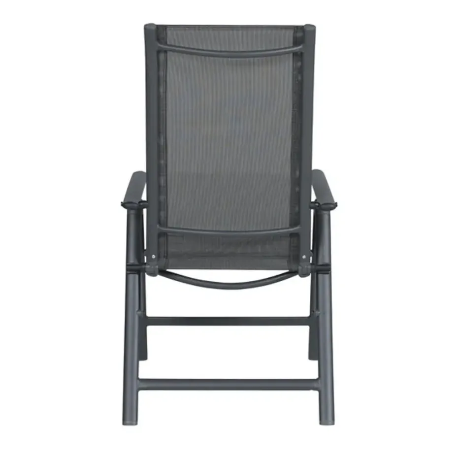 Garden Impressions Santos verstelbare tuinstoel - donker grijs