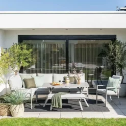 Garden Impressions Senja lounge dining set 4-delig l. - valley sand