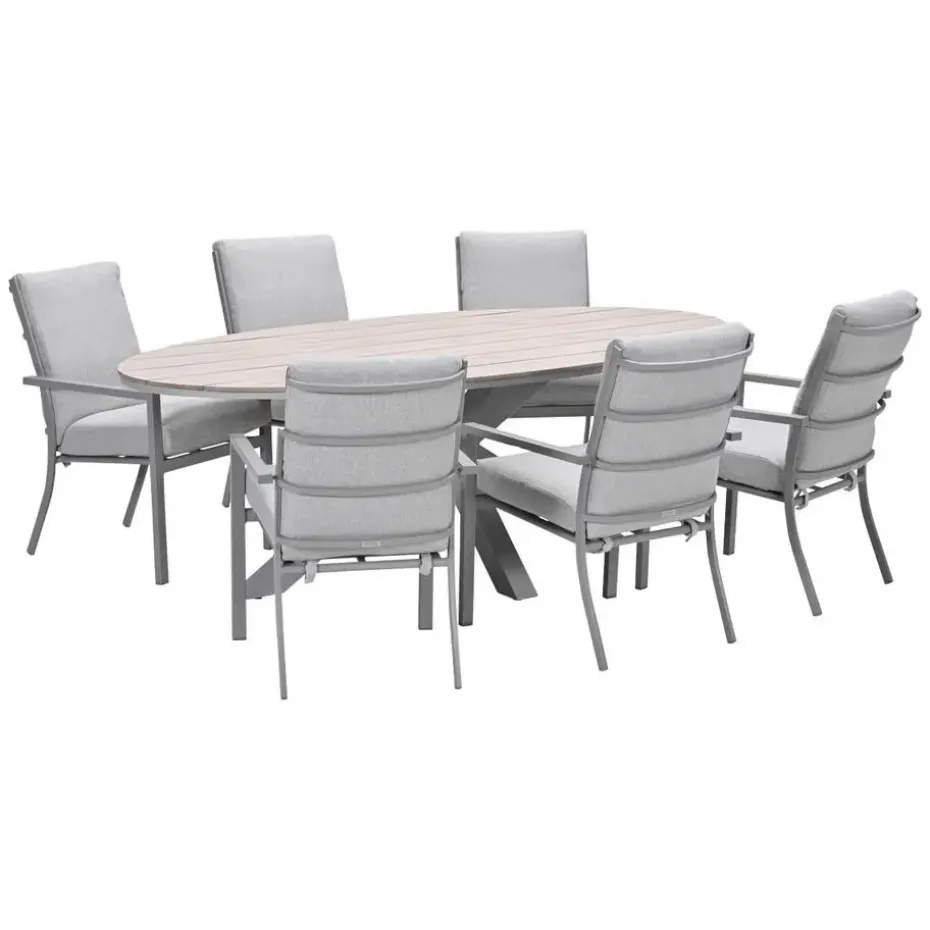 Garden Impressions Senja - Tulli tuinset 7-delig valley sand 220x115cm