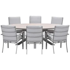 Garden Impressions Senja - Tulli tuinset 7-delig valley sand 220x115cm