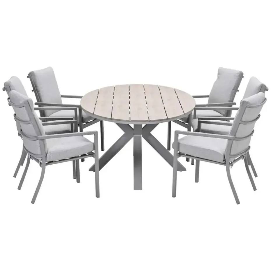 Garden Impressions Senja - Tulli tuinset 7-delig valley sand 220x115cm