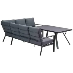 Garden Impressions Senja lounge dining set 3-delig rechts -mystic grey