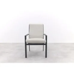 Garden Impressions Sergio dining tuinstoel Carbon black/Dessert