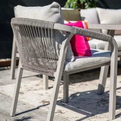 Garden Impressions Tarera tuinset 6-delig sand - tuintafel Ø148x75 cm